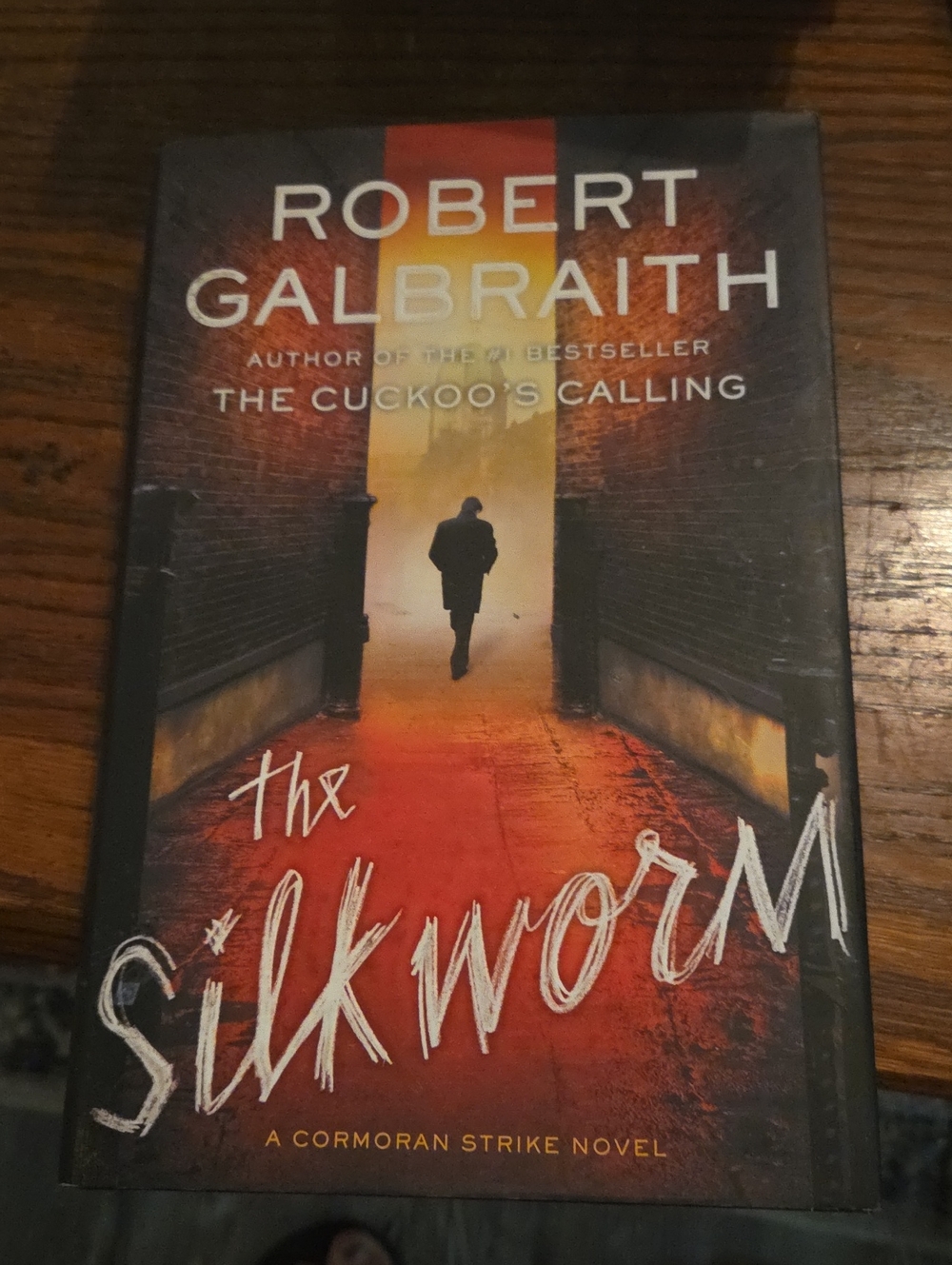 The Silkworm by - Red/Orange Cover Paperback